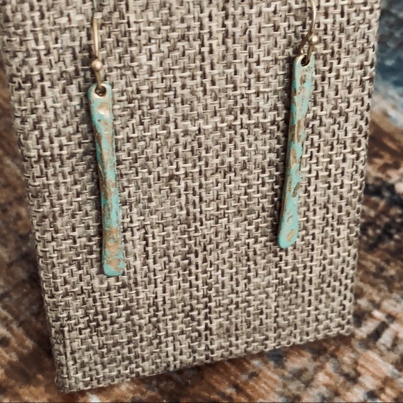 Last Pair Artisan Vintaged Patina Dangle Earrings - Picture 5 of 8